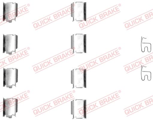 Obrázok Sada príslużenstva oblożenia kotúčovej brzdy QUICK BRAKE  1091246
