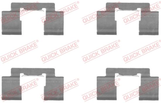 Obrázok Sada príslużenstva oblożenia kotúčovej brzdy QUICK BRAKE  1091732