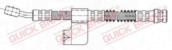 Obrázok Brzdová hadica QUICK BRAKE  58955