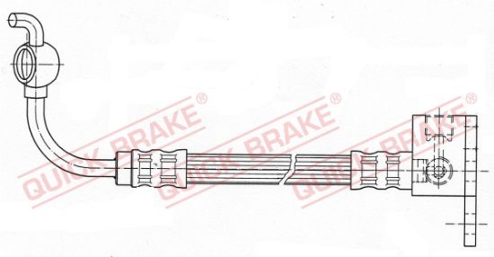 Obrázok Brzdová hadica QUICK BRAKE  80001