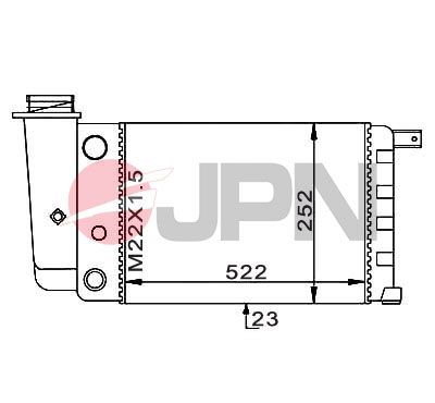Obrázok Chladič motora JPN  60C9015JPN