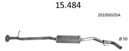 Obrázok Stredný tlmič výfuku EDEX 15484