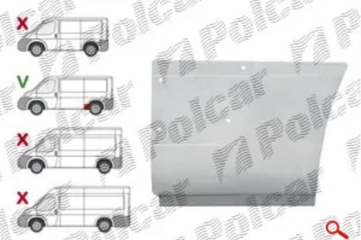 Obrázok Lem zadného blatníka Polcar - EconomyLine | 57708473
