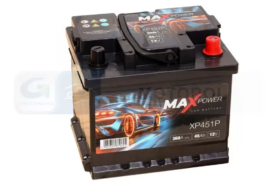 Obrázok Batéria MAXPOWER 12V/45Ah/360A P+