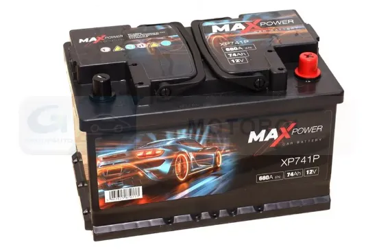 Obrázok Batéria MAXPOWER 12V/74Ah/680A P+