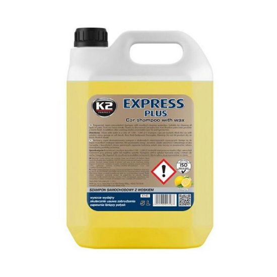 Obrázok K2 EXPRESS PLUS 5 l - šampón s voskom karnauba