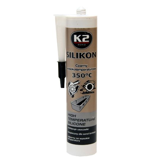 Obrázok K2 Silikón čierny Kartuš 300 gr