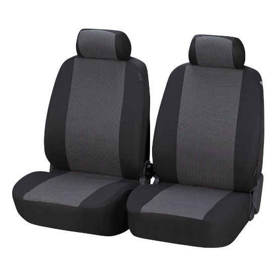 Obrázok Walser Autopoťah Pineto čierno sivy 2 sedadlá