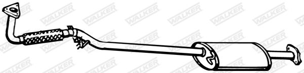 Obrázok Predný tlmič výfuku WALKER  15719
