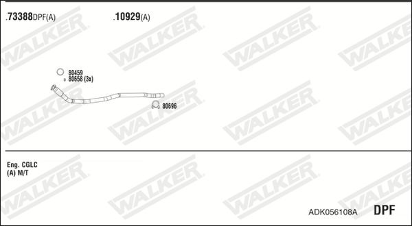 Obrázok Výfukový systém WALKER  BW32002