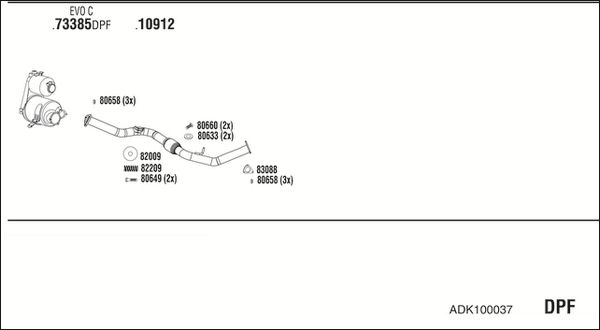 Obrázok Výfukový systém WALKER  BW52511B