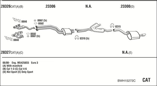Obrázok Výfukový systém WALKER  BWH15272C