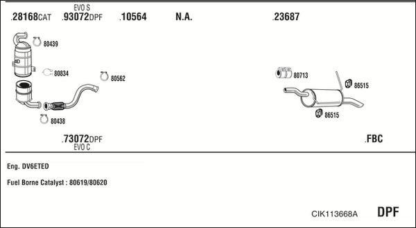 Obrázok Výfukový systém WALKER  DCK033039A