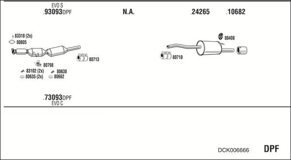 Obrázok Výfukový systém WALKER  DCK006666