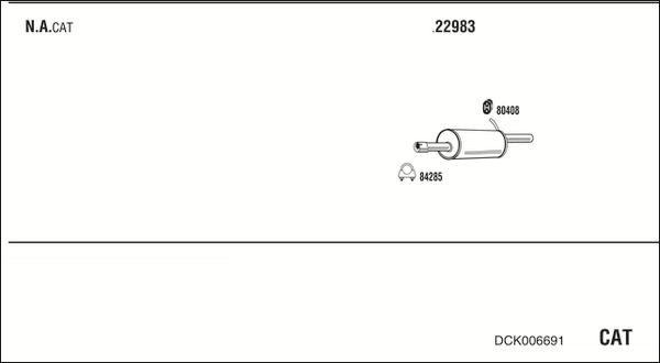 Obrázok Výfukový systém WALKER  DCK006691