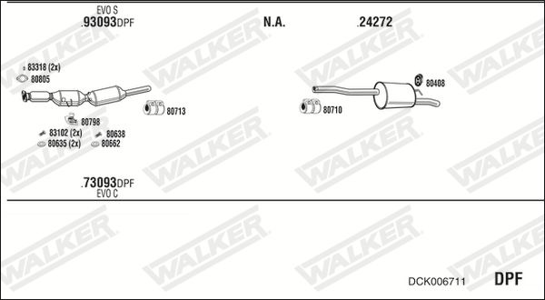 Obrázok Výfukový systém WALKER  DCK006711