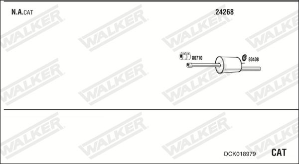 Obrázok Výfukový systém WALKER  DCK018979