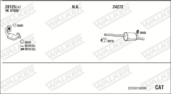 Obrázok Výfukový systém WALKER  DCK019899