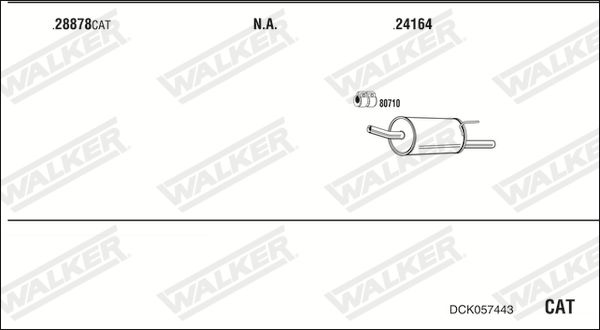Obrázok Výfukový systém WALKER  DCK057443