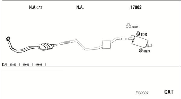 Obrázok Výfukový systém WALKER  FO20272