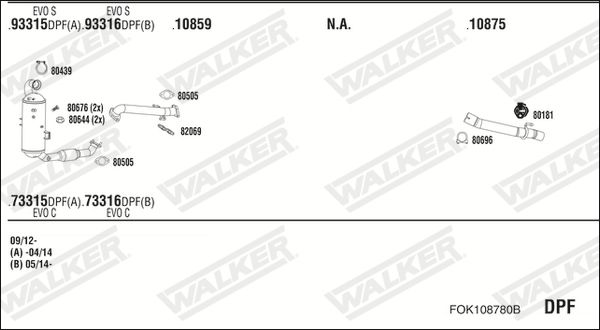 Obrázok Výfukový systém WALKER  FOK108780B