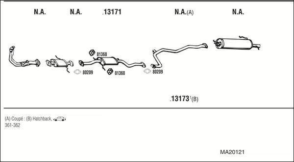 Obrázok Výfukový systém WALKER  MA20121