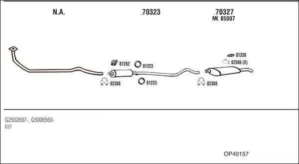 Obrázok Výfukový systém WALKER  OP73120