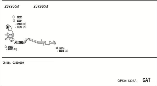 Obrázok Výfukový systém WALKER  OPK019290A