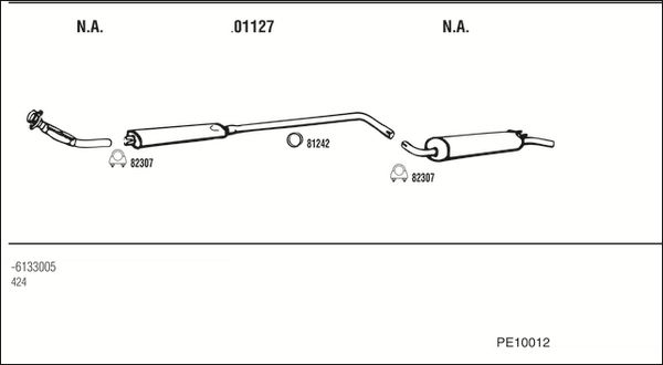 Obrázok Výfukový systém WALKER  PE10012