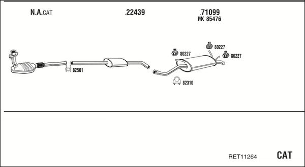 Obrázok Výfukový systém WALKER  RET11264