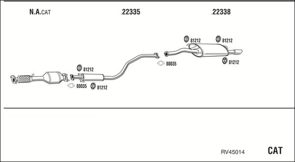 Obrázok Výfukový systém WALKER  RV45014