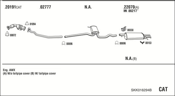 Obrázok Výfukový systém WALKER  SKK016294B