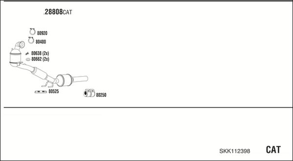 Obrázok Výfukový systém WALKER  SKK112398