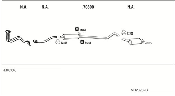 Obrázok Výfukový systém WALKER  VH20267B