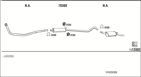 Obrázok Výfukový systém WALKER  VH20269