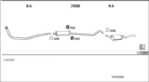 Obrázok Výfukový systém WALKER  VH20286