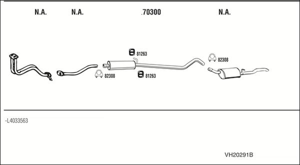 Obrázok Výfukový systém WALKER  VH20291B