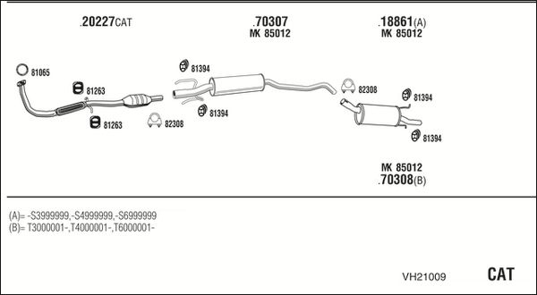 Obrázok Výfukový systém WALKER  VH21009