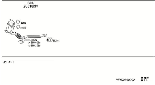 Obrázok Výfukový systém WALKER  VWK056900A
