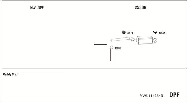 Obrázok Výfukový systém WALKER  VWK114354B