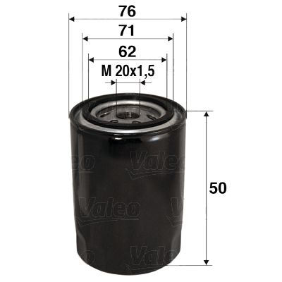 Obrázok Olejový filter VALEO  586001