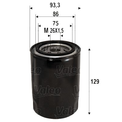 Obrázok Olejový filter VALEO  586076