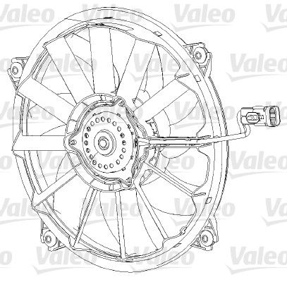 Obrázok Ventilátor chladenia motora VALEO  696091