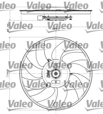 Obrázok Ventilátor chladenia motora VALEO  696349
