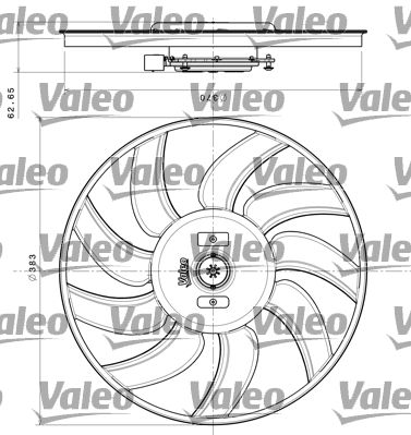 Obrázok Ventilátor chladenia motora VALEO  696350