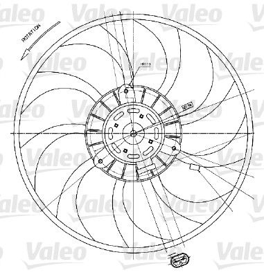 Obrázok Ventilátor chladenia motora VALEO  698424