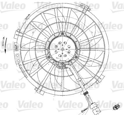 Obrázok Ventilátor chladenia motora VALEO  698542