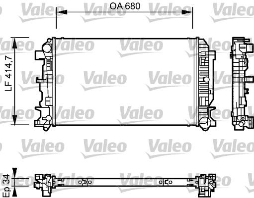 Obrázok Chladič motora VALEO  735084
