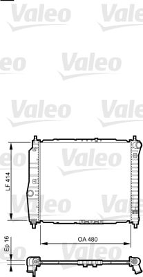 Obrázok Chladič motora VALEO  735157