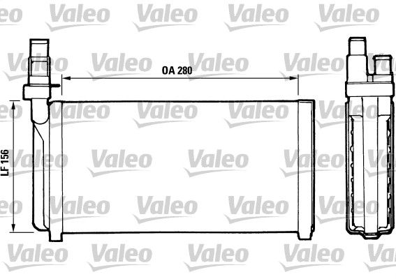 Obrázok Výmenník tepla vnútorného kúrenia VALEO  811066